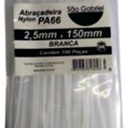 CINTA LACRE 4,6x400 BRANCA NYLON PA66 TBT