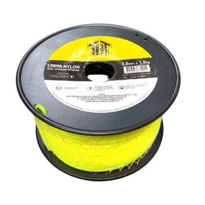 LINHA NYLON PA66 AP GRAMA 2,70MMx1,0KG AMARELO TBT