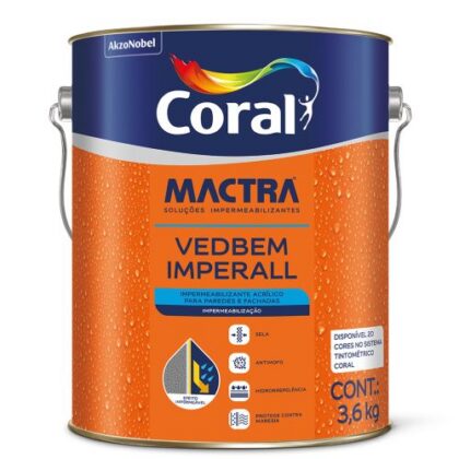 VEDBEM IMPERALL BRANCO 3,6KG CORAL MACTRA