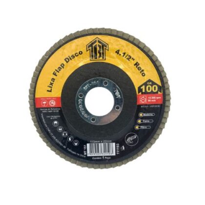 LIXA FLAP DISCO 4,5 RETO OX ALUM GR 100 TBT