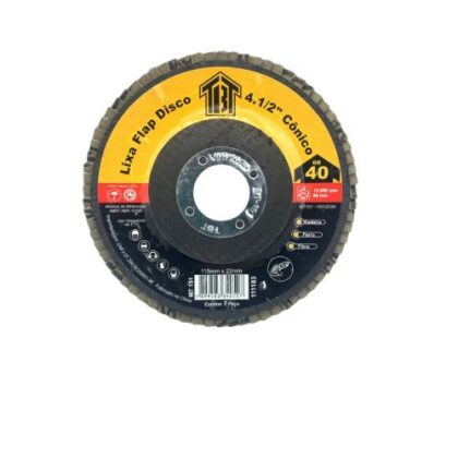 LIXA FLAP DISCO 4,5 CONICO OX ALUM GR 040 TBT