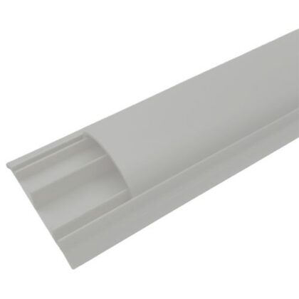 CANALETA PISO ILUMI 50x10 S/ADES C/DIV CINZA 620920