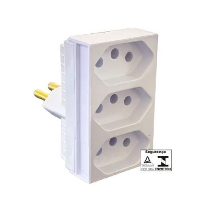 PINO 3 SAIDAS ILUMI MONOBLOCO 3P 20A BRANCO 12300