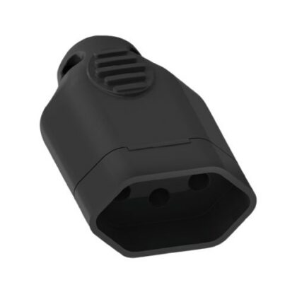PINO FEMEA ILUMI 3P 10A PRETO 1432