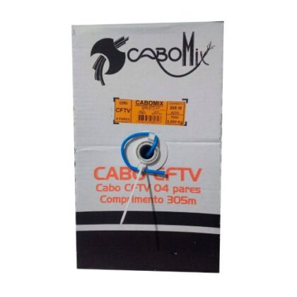 CABO LAN ALUMINIO CAT5E 305M AZUL CABOMIX