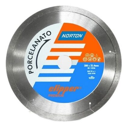 DISCO DIAMANTADO PORC CLIPPER 200mm LISO NORTON
