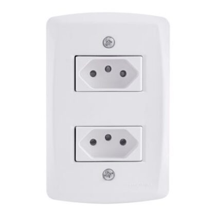 LUX TOMADA DUPLA 10A BR 57145065 TRAMONTINA