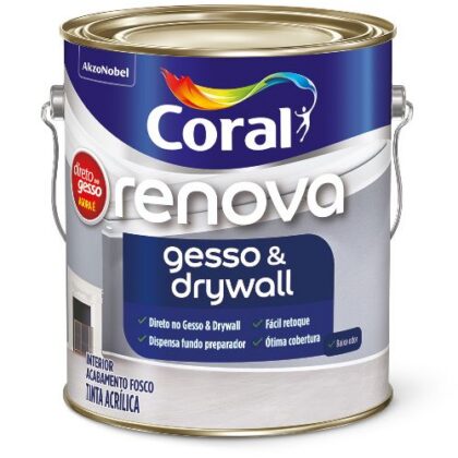 TINTA DIRETO NO GESSO RENOVA BCO NEVE 3,6L