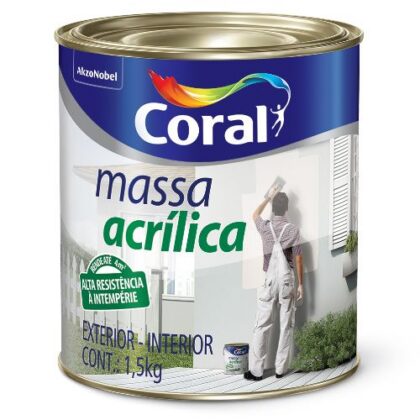MASSA ACRILICA CORAL 900ml (1,5Kg)