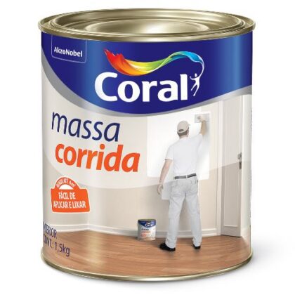 MASSA CORRIDA CORAL 900ml (1,5Kg)