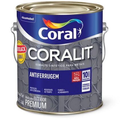 TINTA ESM CORALIT FERROLACK CINZA 3,6L