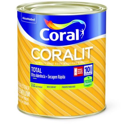 TINTA ESM CORALIT TOTAL BAL PRATA PLATINA BR 900ml