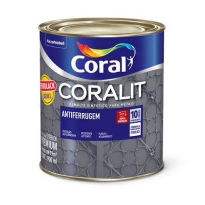 TINTA ESM CORALIT FERROLACK PRATA PLATINA 900ml