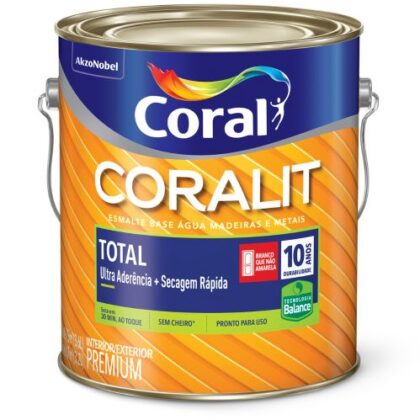 TINTA ESM CORALIT TOTAL BAL BRANCO FO 3,6L
