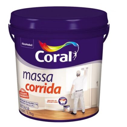 MASSA CORRIDA CORAL GL PLAS 5,7Kg