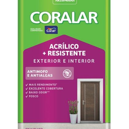 TINTA ACR CORALAR RES STD FO PEROLA 18L