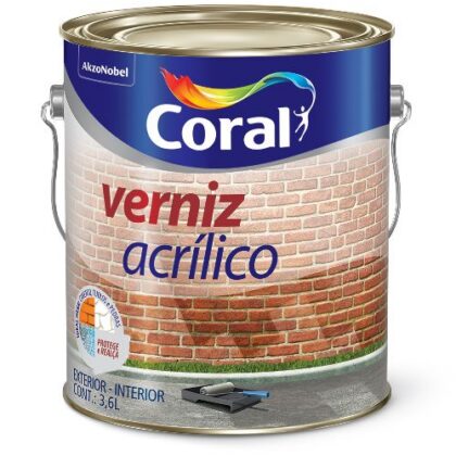 VERNIZ CORAL 3,6L ACRILICO INCOLOR
