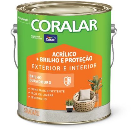 TINTA ACR BRILHO PROTECAO CORALAR SB BRANCO 3,6L