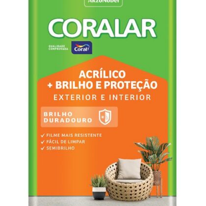 TINTA ACR BRILHO PROTECAO CORALAR SB BRANCO 18L