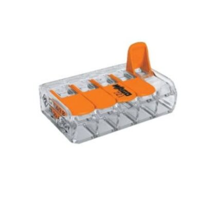 CONECTOR EMENDA 5 FIOS ATE 4,0mm (4PCS) 221-415 WAGO