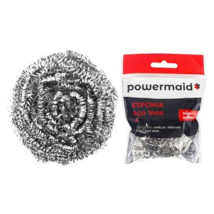 ESPONJA ACO INOX 6,5cm POWERMAID