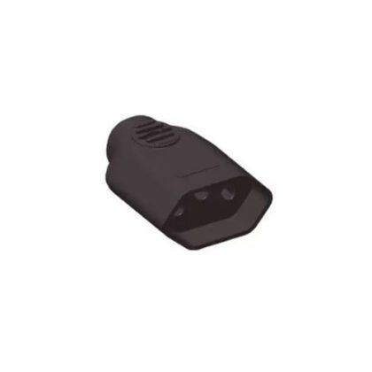 PINO FEMEA ILUMI 3P 10A PRETO 1432PCT