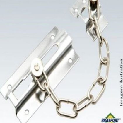 FERROLHO PEGA LADRAO CROMADO 8012 BRASFORT 100610