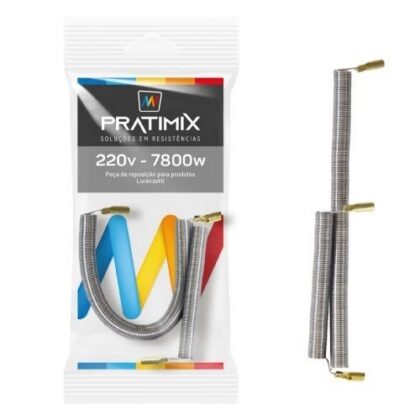 RESISTENCIA TIPO L J CONTROL ELET 220Vx7800W PRATIMIX