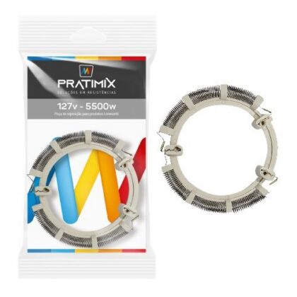 RESISTENCIA TIPO L BELLA DUCHA 4T 127Vx5500W PRATIMIX