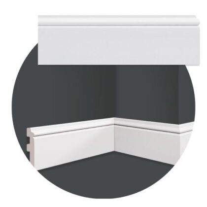 PERFIL POLIESTIRENO RODAPE CF11 HD 80mm HOMESTAR