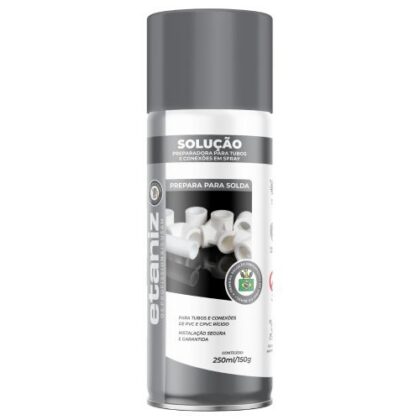 SOLUCAO LIMPADORA TUBO PVC SPRAY 250ml ETANIZ
