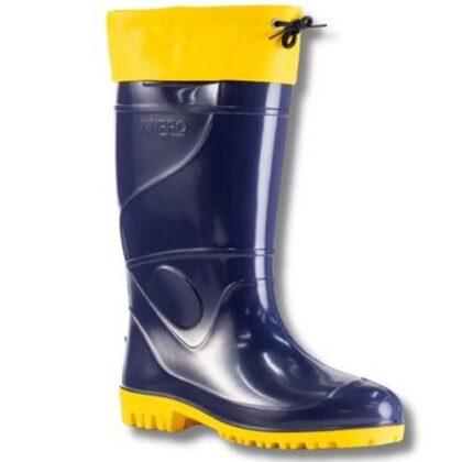 BOTA PVC AZUL/AM C LONGO C/FORRO 39 POLAINA INNPRO CA49855