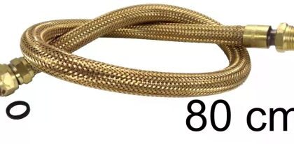 GAS LIG MALHA ALUM MxF 1/2 BSP 3/8x0,80m MULTIFLEX