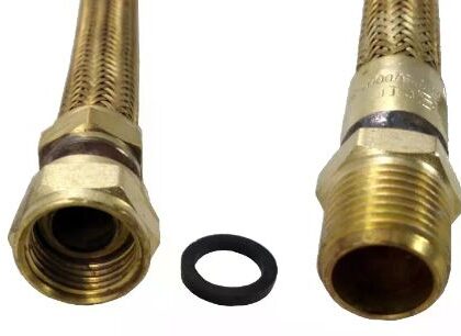GAS LIG MALHA ALUM MxF 1/2 BSP 3/8x1,25m MULTIFLEX