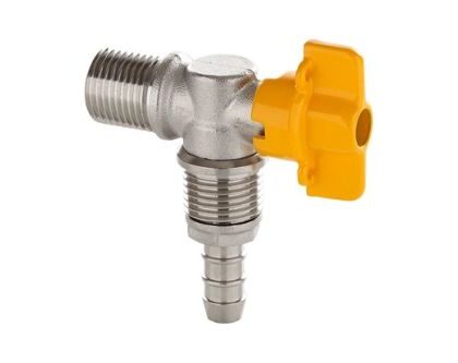 GAS LIG MALHA ALUM PONTA BOR 3/8x1,25m C/VALV ESFERA 90° MULTIFLEX