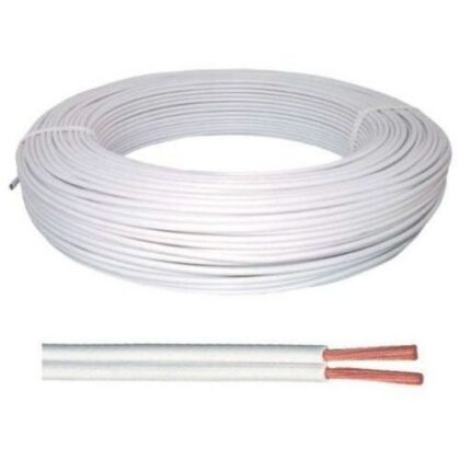 FIO PARALELO 2x1,00mm BRANCO SIL(100m)