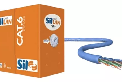 CABO LAN COBRE 305m AZUL CAT6 SIL