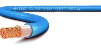 FIO CABO FLEX 1kV 10,0mm AZUL SIL(100m)
