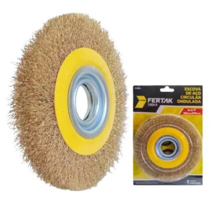 ESCOVA ACO LATONADO CIRC 6x1/2 FERTAK 2753