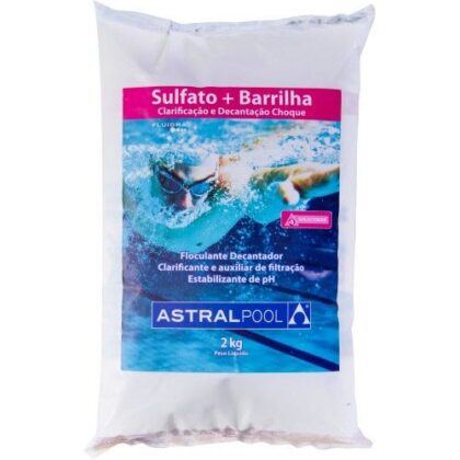 SULFATO+BARRILHA 2 EM 1 PISCINA ASTRALPOOL 2Kg