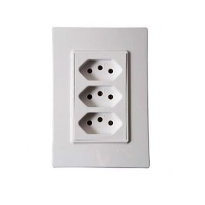 SLIM MOD MONOBLOCO TOM TRIPLA ABNT 20A PRETA 861244
