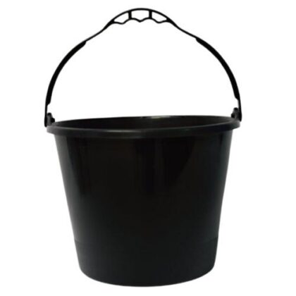 BALDE PEDREIRO PVC 12L PRETO CDK