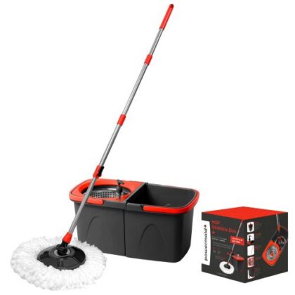 MOP GIRATORIO DUO CESTO INOX BALDE 13L POWERMAID
