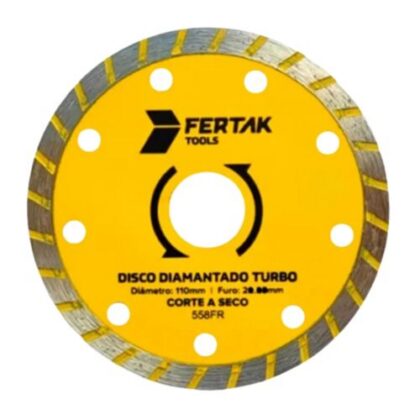 DISCO DIAMANTADO 110mm TURBO FERTAK 2802