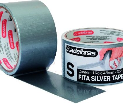 FITA SILVER TAPE PRATA ADELBRAS 48mmx5m