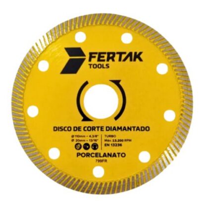 DISCO DIAMANTADO 110mm PORCELANATO FERTAK 280001