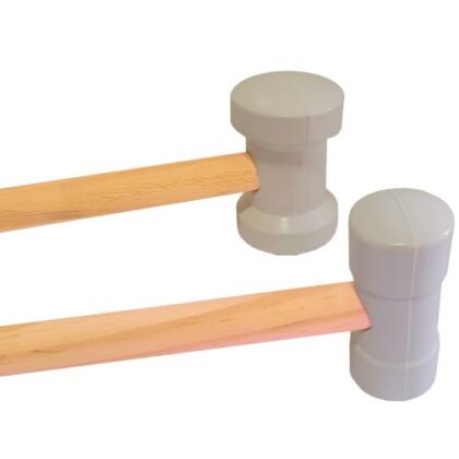 MARTELO DE BORRACHA BRANCO 60mm GERPLAST