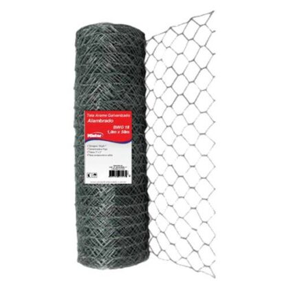 TELA GALV VIVEIRO BWG24 1,00x50m MORLAN