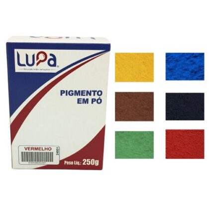 PIGMENTO EM PO LUPA 250g VERMELHO