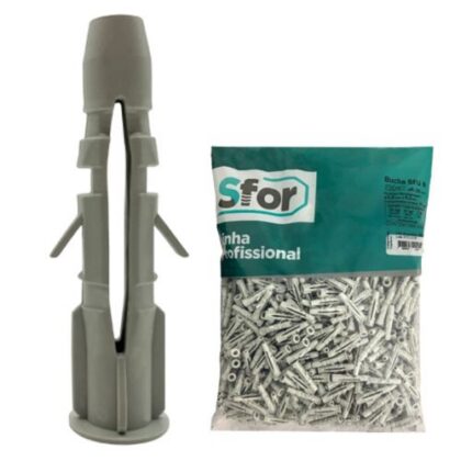 BUCHA FIXACAO P/TIJOLO FUR 06(1000) SFU SFORPLAST
